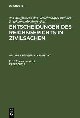 Kummerow | Erbrecht, 2 | Buch | 978-3-11-098669-3 | sack.de