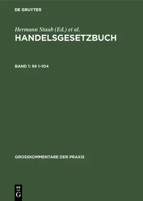 §§ 1-104 | Buch | 978-3-11-098828-4 | sack.de