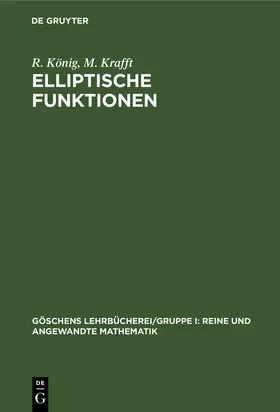 Krafft / König |  Elliptische Funktionen | Buch |  Sack Fachmedien