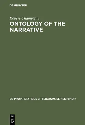 Champigny |  Ontology of the narrative | Buch |  Sack Fachmedien