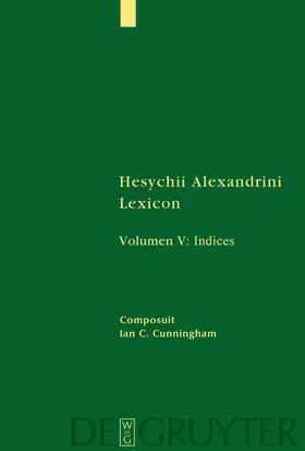Cunningham |  [Indices] | Buch |  Sack Fachmedien