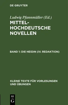 Pfannmüller |  Die Heidin (IV. Redaktion) | Buch |  Sack Fachmedien