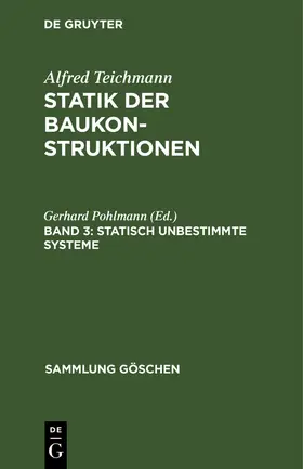 Pohlmann |  Statisch unbestimmte Systeme | Buch |  Sack Fachmedien