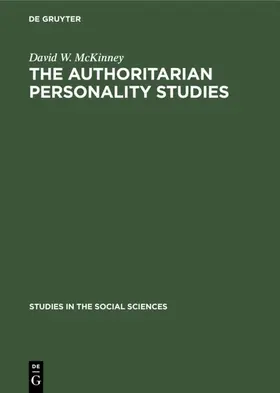 McKinney |  The authoritarian personality studies | Buch |  Sack Fachmedien