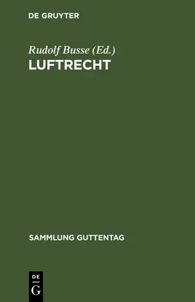 Busse |  Luftrecht | Buch |  Sack Fachmedien