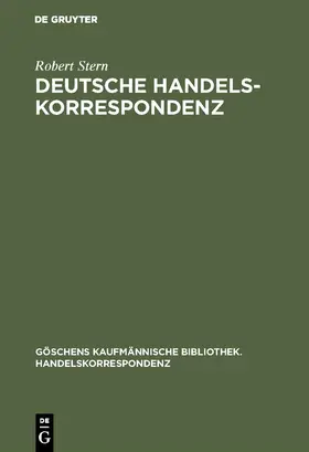 Stern |  Deutsche Handelskorrespondenz | Buch |  Sack Fachmedien