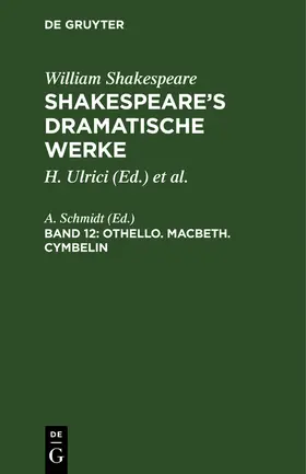 Schmidt |  Othello. Macbeth. Cymbelin | Buch |  Sack Fachmedien