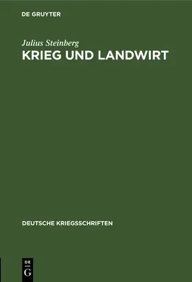 Steinberg |  Krieg und Landwirt | Buch |  Sack Fachmedien