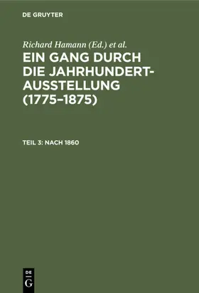 Hamann | Nach 1860 | Buch | 978-3-11-105677-7 | www2.sack.de