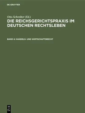 Schreiber |  Handels- und Wirtschaftsrecht | Buch |  Sack Fachmedien