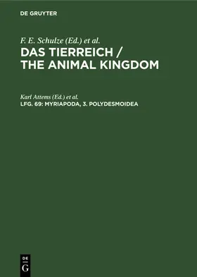 Attems / Wermuth / Mertens |  Myriapoda, 3. Polydesmoidea | Buch |  Sack Fachmedien