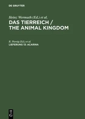 Piersig / Wermuth / Mertens |  Acarina | Buch |  Sack Fachmedien