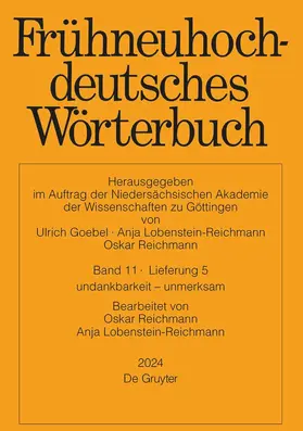 Reichmann |  Frühneuhochdeutsches Wörterbuch. Band 11/Lieferung 5 | Buch |  Sack Fachmedien
