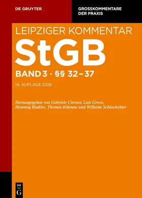 Grube / Hohn / Rönnau |  Leipziger Kommentar. StGB. Band 3: §§ 32-37 | eBook | Sack Fachmedien