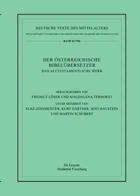 Löser / Terhorst / Zinsmeister |  Das Alttestamentliche Werk | Buch |  Sack Fachmedien