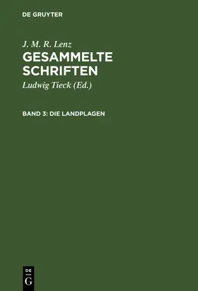 Lenz / Tieck |  Die Landplagen | Buch |  Sack Fachmedien