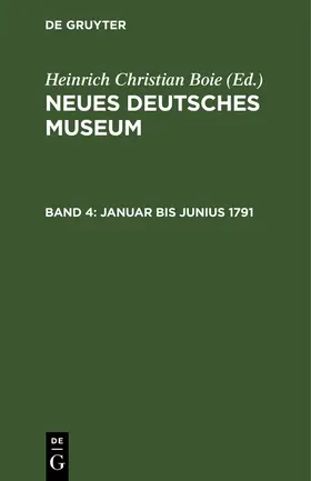 Boie |  Januar bis Junius 1791 | Buch |  Sack Fachmedien