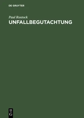 Rostock |  Unfallbegutachtung | Buch |  Sack Fachmedien