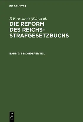 Aschrott / Liszt |  Besonderer Teil | Buch |  Sack Fachmedien