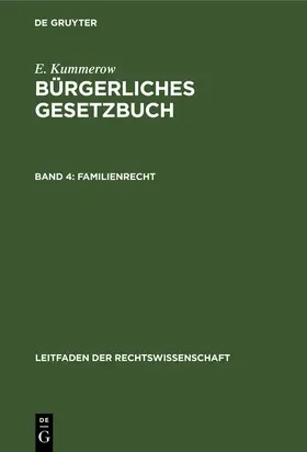 Kummerow |  Familienrecht | Buch |  Sack Fachmedien