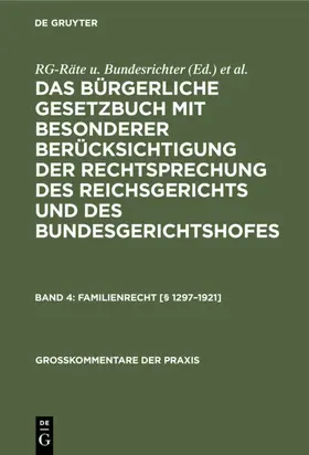 Buchwald / Beitzke / Hallamik |  Familienrecht [§ 1297-1921] | Buch |  Sack Fachmedien