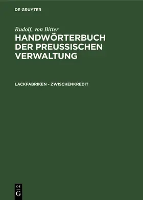 Bitter / Drews / Hoffmann |  Lackfabriken - Zwischenkredit | Buch |  Sack Fachmedien