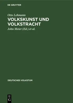 Lehmann / Meier |  Volkskunst und Volkstracht | Buch |  Sack Fachmedien