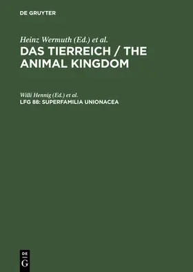 Hennig / Haas |  Superfamilia Unionacea | Buch |  Sack Fachmedien