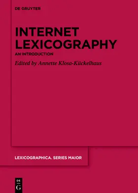 Klosa-Kückelhaus |  Internet Lexicography | Buch |  Sack Fachmedien