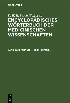 Busch / Hufeland / Gräfe |  Giftbaum - Heckinghausen | Buch |  Sack Fachmedien