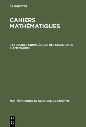  Exercices corrigés sur des structures élementaires | Buch |  Sack Fachmedien