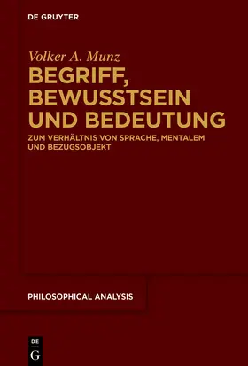 Munz |  Begriff, Bewusstsein und Bedeutung | eBook | Sack Fachmedien