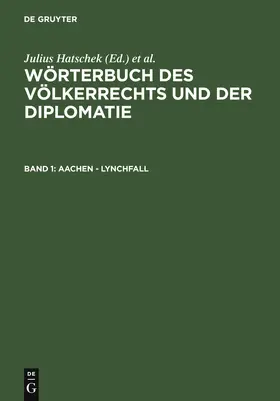 Strupp / Hatschek |  Aachen - Lynchfall | Buch |  Sack Fachmedien