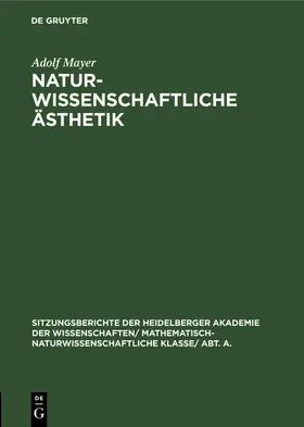 Mayer |  Naturwissenschaftliche Ästhetik | Buch |  Sack Fachmedien