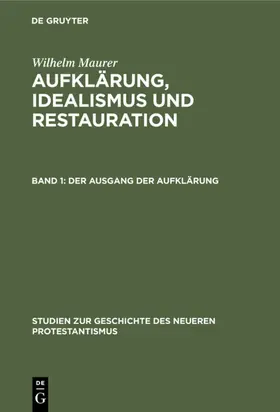 Maurer |  Der Ausgang der Aufklärung | Buch |  Sack Fachmedien
