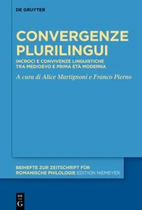 Martignoni / Pierno |  Convergenze plurilingui | Buch |  Sack Fachmedien