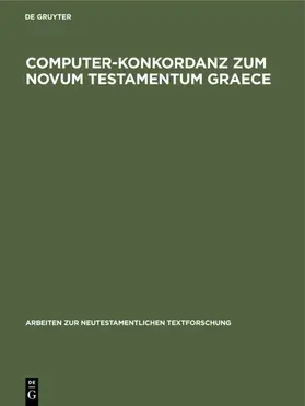  Computer-Konkordanz zum Novum Testamentum Graece | eBook | Sack Fachmedien