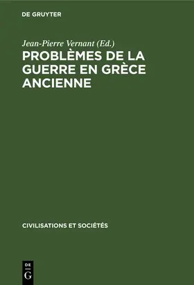 Vernant |  Problèmes de la guerre en Grèce ancienne | eBook | Sack Fachmedien