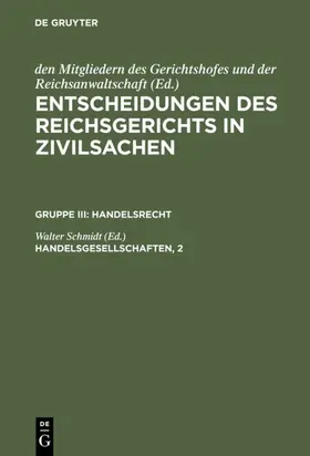 Schmidt |  Handelsgesellschaften, 2 | eBook | Sack Fachmedien