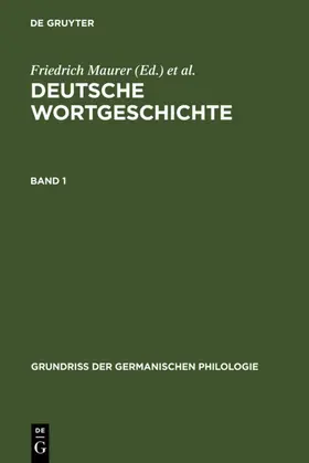 Maurer / Stroh |  Deutsche Wortgeschichte. Band 1 | eBook | Sack Fachmedien