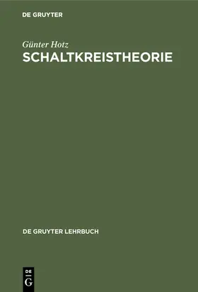 Hotz | Schaltkreistheorie | E-Book | www2.sack.de