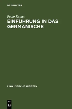 Ramat |  Einführung in das Germanische | eBook | Sack Fachmedien