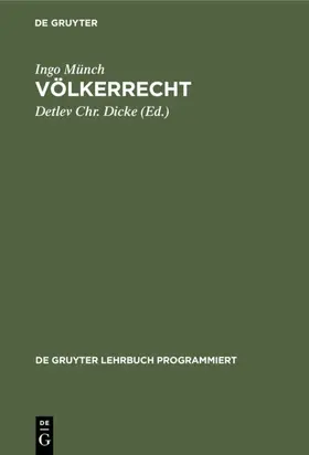 Münch / Dicke |  Völkerrecht | eBook | Sack Fachmedien