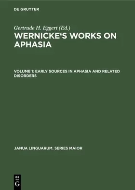 Eggert | Early Sources in Aphasia and Related Disorders | E-Book | sack.de