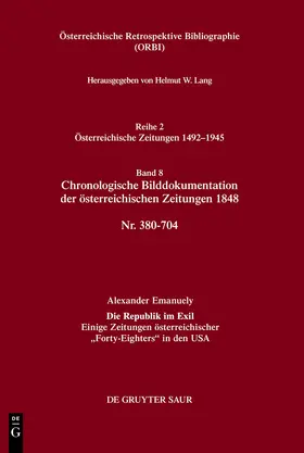 Lang |  Chronologische Bilddokumentation der österreichischen Zeitungen 1848 | Buch |  Sack Fachmedien