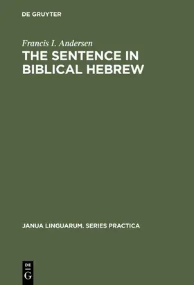 Andersen |  The Sentence in Biblical Hebrew | eBook | Sack Fachmedien