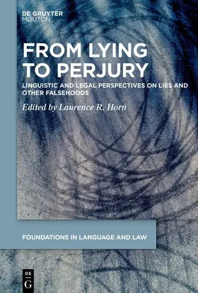 Horn | From Lying to Perjury | Buch | 978-3-11-135688-4 | sack.de