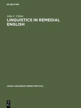 Fisher |  Linguistics in remedial English | eBook | Sack Fachmedien