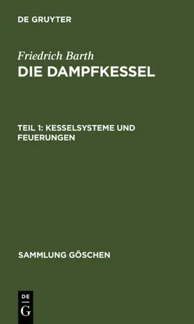 Barth / [unknown] |  Kesselsysteme und Feuerungen | eBook | Sack Fachmedien