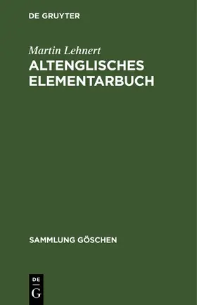 Lehnert | Altenglisches Elementarbuch | E-Book | www2.sack.de